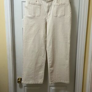 Madewell Straight-Leg Jeans in Cream